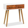vidaXL Table console Bois d'acacia massif 70x30x75 cm
