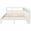 vidaXL Lit biblioth&egrave;que sans matelas blanc 150x200 cm bois pin massif