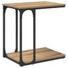 vidaXL Table d'appoint Ch&ecirc;ne artisanal 50 x 35 x 52 cm