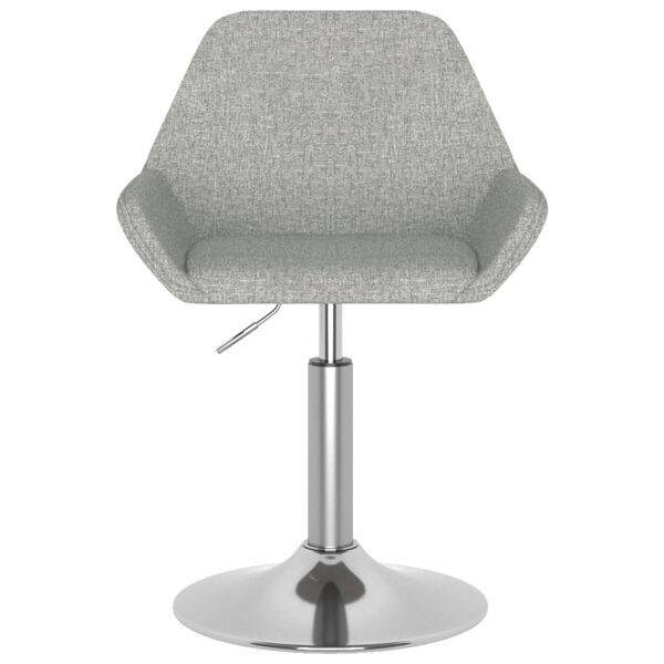 vidaXL Tabouret de bar Gris clair Tissu
