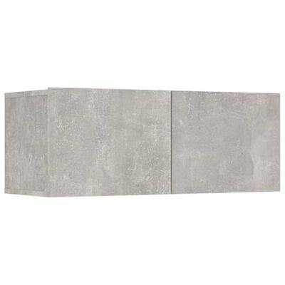 vidaXL Ensemble de meubles TV 8 pcs Gris béton Bois d'ingénierie