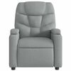 vidaXL Fauteuil de massage inclinable Gris clair Tissu