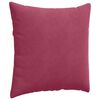 vidaXL Coussins de canap&eacute; 2 pcs Bordeaux 60 x 60 cm