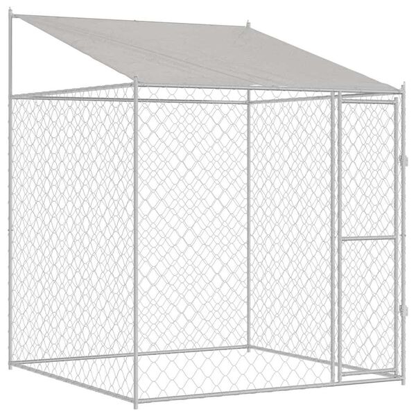 vidaXL Cage pour chien 200 x 200 x 258 cm Acier et PE