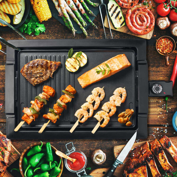 Bestron Gril barbecue de table ABBQ2000S 2000 W Inox