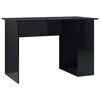 vidaXL Bureau Noir brillant 110x60x73 cm Agglom&eacute;r&eacute;