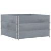 vidaXL Jardini&egrave;re gris 100x100 cm bois de pin massif