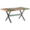 vidaXL Table de salle &agrave; manger 160x80x76cm Bois de r&eacute;cup&eacute;ration massif