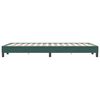 vidaXL Cadre de lit sans matelas vert fonc&eacute; 120x220 cm velours