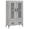 vidaXL Buffet haut sonoma gris 69,5x31x115 cm bois d'ing&eacute;nierie