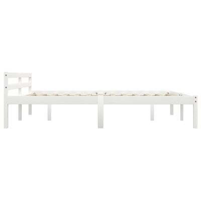 vidaXL Cadre de lit sans matelas blanc bois massif de pin 180x200 cm