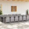 vidaXL Ensemble de salle &agrave; manger pour jardin 13 pcs Gris clair