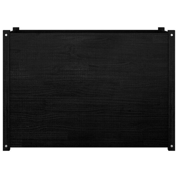 vidaXL Jardini&egrave;re d'ext&eacute;rieur Noir 100x50x70 cm Bois de pin massif