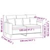vidaXL Canap&eacute; &agrave; 2 places Taupe 120 cm Tissu