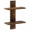 vidaXL &Eacute;tag&egrave;re Murale Ch&ecirc;ne fum&eacute; 30 x 13.5 x 43 cm Bois d'ing&eacute;nierie