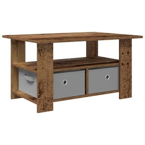 vidaXL Table basse Bois ancien 77 x 55 x 42 cm Bois d'ing&eacute;nierie
