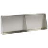 vidaXL Mur de sout&egrave;nement 2 pc 60 x 12 x 30 cm Acier inoxydable