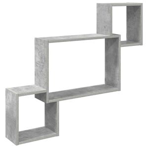 vidaXL &Eacute;tag&egrave;re Murale Montage mural Gris 91,5 x 15 x 76 cm
