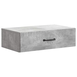 vidaXL Table d'appoint murale Gris b&eacute;ton 59 x 34,5 x 17 cm