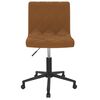 vidaXL Chaises pivotantes &agrave; manger lot de 4 marron velours