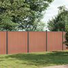 vidaXL Panneau de cl&ocirc;ture marron 526x186 cm WPC