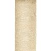 vidaXL Arbre &agrave; chat avec griffoirs en sisal Cr&egrave;me 50,5 cm