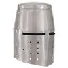 vidaXL Casque de chevalier m&eacute;di&eacute;val antique pour GN Argent&eacute; Acier