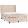 vidaXL Sommier à lattes de lit avec matelas Cappuccino 140x190 cm