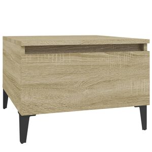 vidaXL Table d'appoint Ch&ecirc;ne sonoma 50x46x35 cm Bois d'ing&eacute;nierie
