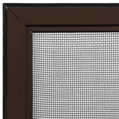 vidaXL Moustiquaire extensible pour fenêtres Marron (75-143)x50 cm