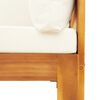 vidaXL Salon de jardin avec coussins 5 pcs Bois d'acacia solide