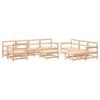 vidaXL Salon de jardin 10 pcs Bois de pin massif