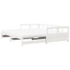 vidaXL Lit de jour et lit gigogne et matelas 80x200 cm bois pin massif