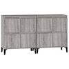 vidaXL Buffets 2 pcs sonoma gris 60x35x70 cm bois d'ingénierie