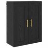 vidaXL Haut Armoire Ch&ecirc;ne noir 69,5 x 34 x 180 cm Bois d'ing&eacute;nierie
