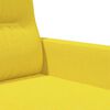 vidaXL Canap&eacute; &agrave; 2 places Jaune clair 140 cm Tissu