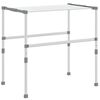 vidaXL S&eacute;choir &agrave; linge 83x(50-55)x(40-85) cm aluminium