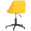 vidaXL Chaises pivotantes &agrave; manger lot de 2 jaune moutarde velours