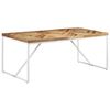 vidaXL Table &agrave; manger 180x90x76 cm Bois massif d'acacia et de manguier