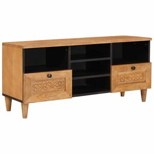 vidaXL Unites TV Marron Clair 100 x 33 x 46 cm Bois d'ing&eacute;nierie