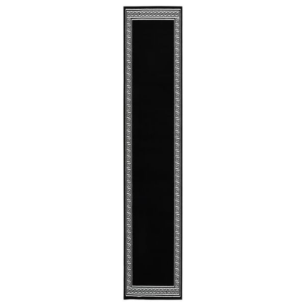 vidaXL Tapis BCF Noir avec motif 80x500 cm