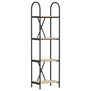 vidaXL &Eacute;tag&egrave;re 4 niveaux 40 x 30 x 146 cm Bois d'ing&eacute;nierie