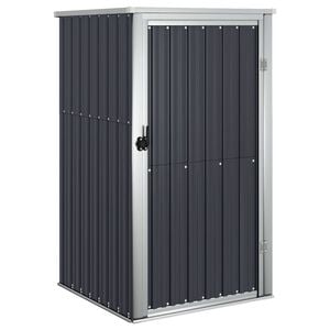 vidaXL Abri &agrave; outils de jardin anthracite 88x89x161 cm acier galvanis&eacute;
