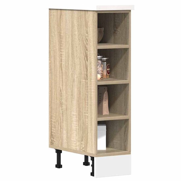 vidaXL Armoire basse "Riga" ch&ecirc;ne sonoma 20x44,5x81,5 cm