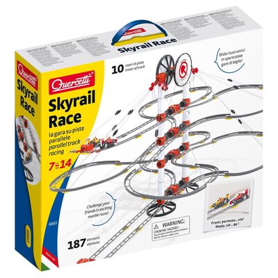 Quercetti Ensemble de circuit à billes Skyrail Race 187 pcs