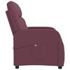 vidaXL Fauteuil inclinable &eacute;lectrique Violet Tissu