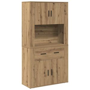 vidaXL Haut de Buffet ch&ecirc;ne artisanal 80 x 33 x 150 cm