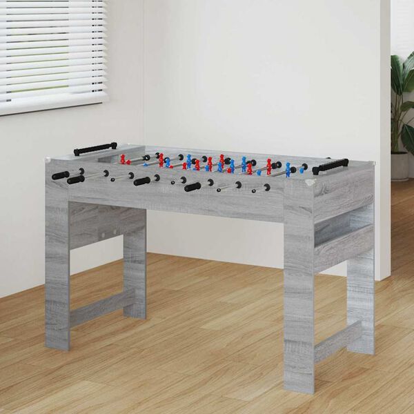vidaXL Table de Foosball Gris Sonoma 125 x 60,5 x 80 cm