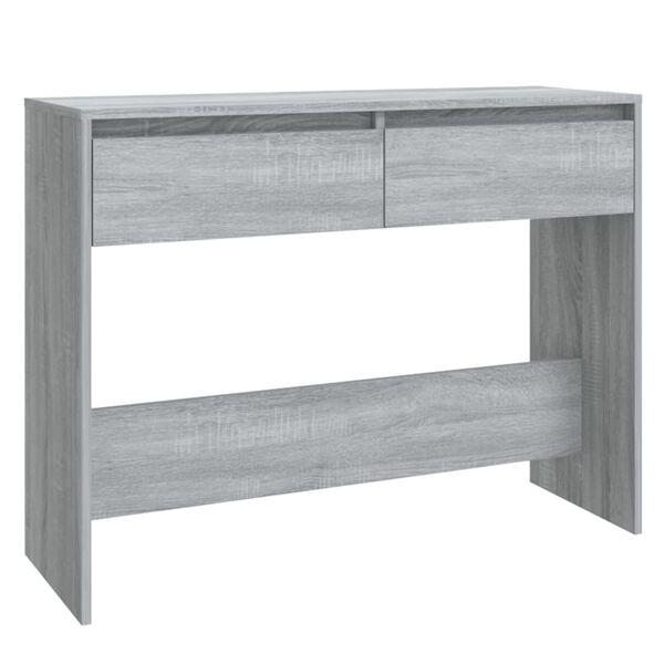 vidaXL Table console sonoma gris 100x35x76,5 cm bois d'ing&eacute;nierie