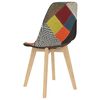 vidaXL Chaises à manger lot de 6 Design de patchwork multicolore tissu